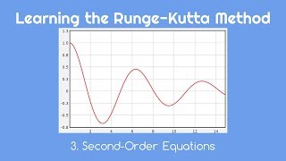 Learning the RungeKutta Method 3 SecondOrder Equations [upl. by Nnylg843]