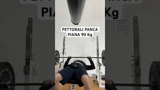 PETTORALI PANCA PIANA 90 Kg pettorali pancapiana fitness [upl. by Sari]