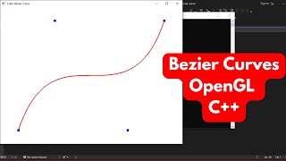 Bézier Curves Implementation OpenGL with GLUT  Complete Source Code [upl. by Aleiram205]