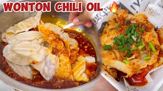 RESEP PANGSIT CHILI OIL PEDAS  WONTON CHILI OIL LAYAK JUAL [upl. by Hy781]