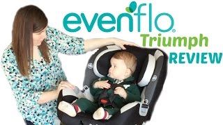 Evenflo Triumph car seat review [upl. by Suoirred618]