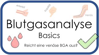 Blutgasanalyse BGA Basics  Überblick arteriell venös kapillär  Teil 1 [upl. by Zednanreh286]