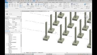 Placing Foundation Footings and Column Piles in Revit StepbyStep Guide [upl. by Asilak316]