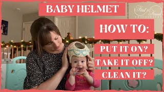 Baby Helmet How to put it on take it off amp clean it [upl. by Dunham676]