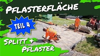 Splitt Pflaster  Pflasterfläche herstellen Teil 4 [upl. by Nosnej]