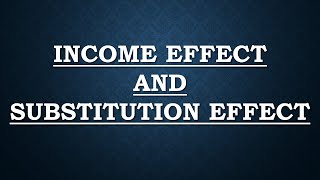 Income and Substitution Effects [upl. by Aynna]