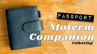 Passport Moterm Companion in Midnight  Travelers Notebook Unboxing [upl. by Nnalatsyrc]