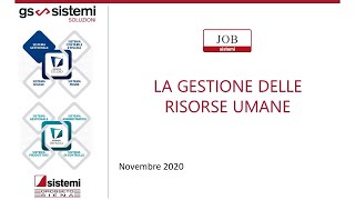 Webinar  La gestione delle Risorse Umane [upl. by Delaryd]