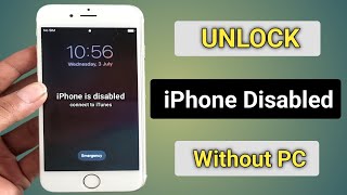 iphone is disabled connect to itunes fixed without computer  2024 [upl. by Leiuqeze]