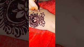 Simple amp Intricate Henna Design  🌹Mini Rose Henna Design🥀 mehndi hennadesign [upl. by Mllly]