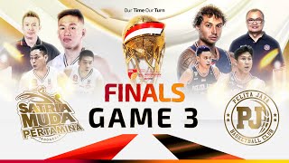 Final Game 3 Highlights Satria Muda Pertamina vs Pelita Jaya  IBL All Indonesian 2024 [upl. by Reed734]