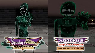 Spookys Jump Scare Mansion Original vs HD  All Death Scenes of Specimens Comparison Main Game [upl. by Hallett]