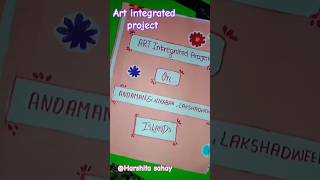 Art Integrated project on Lakshadweep and Andaman amp Nicobar Islands 💜 for class 8 project class8 [upl. by Nosimaj30]