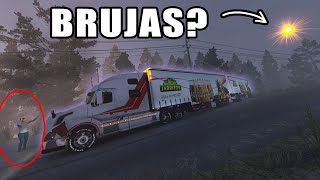 Encuentro LUCES en el CERRO Rumbo a un PUEBLO ABAND0NADO en VOLVO VNL American Truck Simulator [upl. by Yerg]