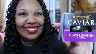 ROMANOFF BLACK LUMPFISH CAVIAR  Review  Tabbys Christmas Special Day 17 Vlogmas 🎄🐟 [upl. by Marvin]