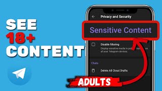 How To Enable Sensitive Content on Telegram 2024  18 Telegram Settings [upl. by Rendrag]