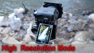 High Resolution mode on the Panasonic Lumix S1R  Downloadable Photos  4K [upl. by Enaed]