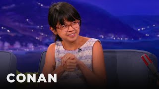 Charlyne Yi Is Learning Sign Language  CONAN on TBS [upl. by Aicilif]