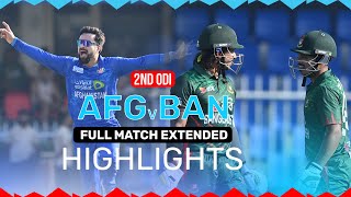 Bangladesh Beat Afghanistan to Level the Series  Full Match Extended Highlights  2nd ODI  ACB [upl. by Yeslek]