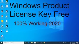 How To Get Windows Product License Key Free Latest 2020  How To Activate Windows 10 Free 2020 [upl. by Dorlisa]