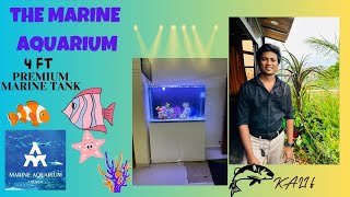 4ft Premium marine tank in Chennai by “THE MARINE AQAURIUM”Kalif Resetup tank marine trending [upl. by Ydualc]