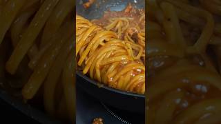 Easy and Quick Bolognese pasta in less then 30 minutes perfectpasta easypasta italianfood pasta [upl. by Pasol]