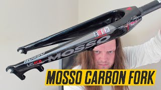 Mosso full carbon disc brake fork M5FCB from aliexpress review [upl. by Gneh]