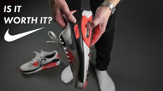 2024 quotInfraredquot Nike Air Max 90 Goretex review and on feet [upl. by Ycram]