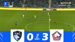 Havre AC contre LOSC Lille 03  Ligue 1 202425  Résumé de Match [upl. by Sartin]