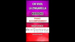 Chi Vuol La Zingarella Karaoke High voice in G Mobile [upl. by Amato584]