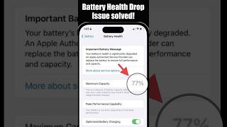 iPhone battery health decreasing fast  iPhone battery health dropping fast shorts [upl. by Amarillas]