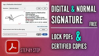 How to Sign PDF and Create Digital Signature in Adobe Reader Free 2024 [upl. by Erodeht772]