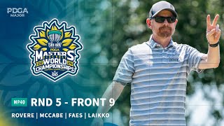 2024 PDGA Masters Disc Golf World Championships  MP40 R5F9  Rovere McCabe Laikko Faes [upl. by Killam]