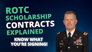 ROTC Scholarship Contracts Explained Know What Youre Signing [upl. by Anewor]