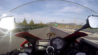 CBR F4i TOP SPEED RUN [upl. by Kolivas]