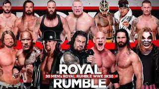 WWE ROYAL RUMBLE 2020  WWE 2K20 GAMEPLAY  WWE ROYAL RUMBLE 2020 [upl. by Eiramyelhsa975]