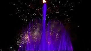 SOCHI CAULDRON LIGHTING WET FOUNTAIN amp FIREWORK SHOW [upl. by Brieta]