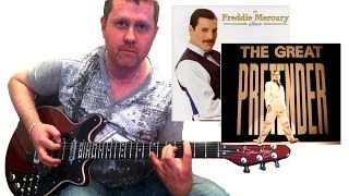 The Great Pretender  Freddie Mercury  Acoustic Guitar Tutorial [upl. by Boccaj575]