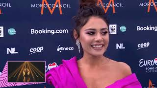 Samira Efendi  Eurovision 2021 Turquoise Carpet Opening Ceremony Interview [upl. by Daniyal]