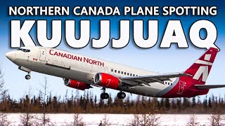 Plane Spotting in NORTHERN CANADA Kuujjuaq Airport Quebec 4K [upl. by Yim]