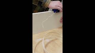 Unbelievably SIMPLE WAY to TRIM Edge Banding on a plywood drawer [upl. by Eelarbed]