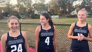 Chatham field hockey players talk about their Morris County win [upl. by Marlen]