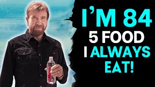 Chuck Norris 84 Defies Aging Eat These 5 Foods amp Stay Young Forever [upl. by Fujio396]