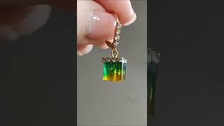 UV resin cubic gradient earrings uvresin earrings resinjewelry [upl. by Misha]