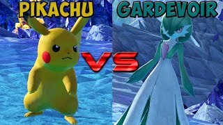 Pokken tournament  Pikachu vs Gardevoir [upl. by Ahselaf316]