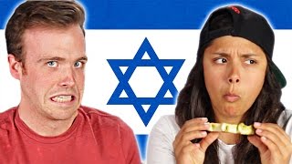 Americans Try Israeli Food For The First Time [upl. by Kerman]