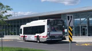 RTL Longueuil 2019 Novabus LFS hev Hybrid 21913 on Route 42 Departing Terminus Panama [upl. by Nikolaos]