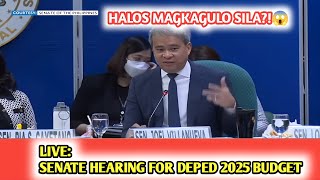 SENATE HEARING LIVE Halos Magkagulo ang mga Senator sa Hearing Budget 2025 for DepEd [upl. by Bunce]