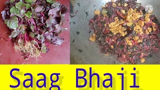 Saag bhajisaga bhajaIndian food recipeHome cooking [upl. by Daniela]