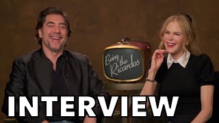 BEING THE RICARDOS Interview  Nicole Kidman amp Javier Bardem Talk Lucille Ball and Desi Arnaz Biopic [upl. by Llerot287]